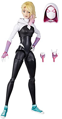 Marvel Legends Series Spider-Man: Across The Spider-Verse Spider-Gwen 15,2 cm Actionfigur Spielzeug, 4 Zubehörteile