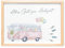 DEL MÀ Unique & Personal Hochzeitsgeschenk für Brautpaar Personalisiertes Bild mit Bulli Camper Van Geldgeschenk Hochzeit Hochzeitsposter Geld Verpackung