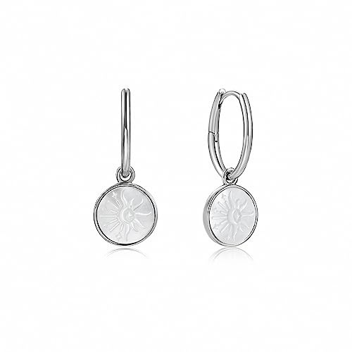 Ania Haie Damen-Creolen 925er Silber Perlmutt One Size 88332369