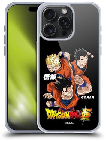 Head Case Designs Officially Licensed Dragon Ball Super Gohan Universe Survival Characters Gel Case [Military Grade Protection] Compatible with Apple iPhone 15 Pro Max and Compatible with MagSafe