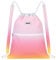 WANDF Kordelzug-Rucksack mit Schulterpolster Turnbeutel Sportbeutel Gym Bag Verstellbar Tunnelzug Gymsack für Damen Herren Kinder mit Innentasche 11 Liter für Sport und Reisen (Regenbogen)