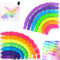 Seitenmarker Selbstklebend 280 Aufkleber, Sticky Notes, Klebezettel,Page Marker, Haftnotizen zum Markieren und Hervorheben von Seiten 7 Farben Repositionierbar, Schreibbar, 2 Stück