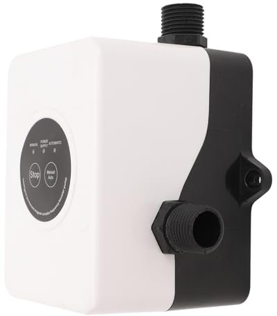 Bomba de Refuerzo de Presión Agua, Elevación 25 M 32 L/mínimo Bomba Refuerzo Silencioso 100W 24 V Automático para Cocinas Baños (Enchufe de la UE)