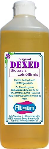 Algin Leinölfirnis 1 Liter Firnis Lackfirnis Ökolack Ökolasur