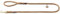 HUNTER LIST Führleine für Hunde, Messingbeschläge, Handschlaufe, maritim, 1,2 x 140 cm, beige