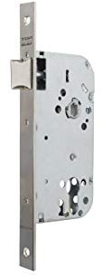 Tesa Assa Abloy 13558CHN Cerradura de embutir para puertas de madera Con Cilindro NiqueladoEntrada 50 mm/Frente Cuadrado 135