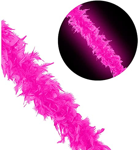 W WIDMANN MILANO Party Fashion - Federboa, Länge circa 180 cm, Feder-Schal, Accessoire, Kostüm, Karneval, Halloween