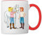 Spreadshirt Bibi Und Tina Kümmern Sich Um Sabrina Tasse Zweifarbig, One size, Weiß/Rot
