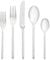 Villeroy & Boch 1263389014 New Wave 5-Piece Flatware, Stainless Steel, Silver/Platinum