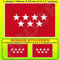 Vinyl-Aufkleber, Motiv: Madrid-Flagge Spanien, Comunidad de Madrid, Spanien, 100 mm, 1 + 2 Bonus
