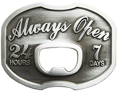Schnalle123 Gürtelschnalle Always Open 3D Optik für Wechselgürtel Gürtel Schnalle Buckle Modell 57