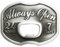 Schnalle123 Gürtelschnalle Always Open 3D Optik für Wechselgürtel Gürtel Schnalle Buckle Modell 57