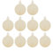 LEORX de madera redonda de bolas de Navidad árbol de Navidad adorno colgante decoración regalo etiqueta formas – 10 piezas