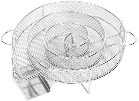 Wiltec Générateur de fumée froide 16x4,5cm Fumage à froid Serpentin fumoir Forme ronde Smoker BBQ Viande Légumes Poisson Saumon