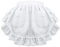 aspire Weiß Halbschürze mit Rüschen Damen Schürze Vintage Kellnerschürze für Maid Cosplay