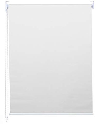 Rollo HWC-D52, Fensterrollo Seitenzugrollo Jalousie, 70x230cm Sonnenschutz Verdunkelung Blickdicht - weiß