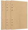 Toplive A5 Nachfüllpapier, [3 Pack] 6 Löcher, lose Blätter, Kraftpapier, nachfüllbar, Ordnerfüllpapier, 135 Blatt, 270 Seiten für 6-Ring-Portfolio, A5 Ordner, Organizer, Planer, Tagebuch