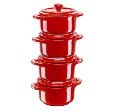 Staub Set of 4 Ceramic Pots 40508-158-0 Gift Giving