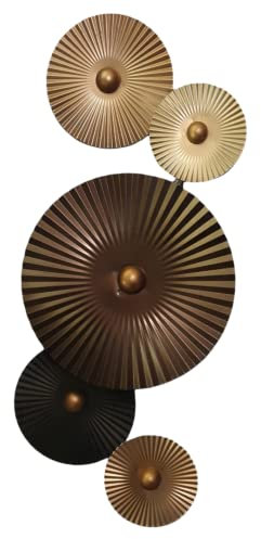 Aspinaworld Modernes Wandbild aus Metall 64 cm lang, Wohnzimmer Bild, Wanddekoration, Wanddeko, Wandschmuck, Wandverzierung