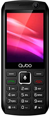 Qubo Teléfono con Teclas Grandes P280 2,8 4G Sistema Kaios Negro