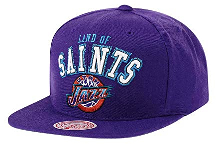 Mitchell & Ness Utah Jazz HWC Zig Zag Satin Undervisor Snapback Cap