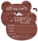 Carte Mensuelle en Bois, Panneau Annonce Bebe Forme d'ours, Cartes Mensuelles Bébé Bois Panneau de Bienvenue pour Nouveau-né pour Hôpital, Accessoire Photo