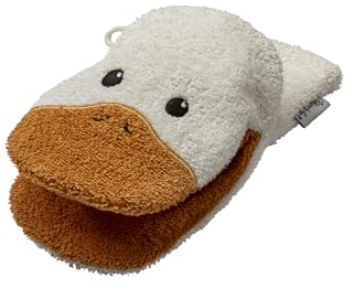 Sterntaler Gant de Toilette en éponge Canard Edda Lou, Ecru