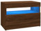 SXJEQOC Tv Cabinet for Living Room Fernsehtisch Tv Sideboard Wohnzimmer Fernseher Tisch Modern - TV-Schrank mit LED-Leuchten Braun Eichen-Optik 60x35x40 cm für Wohnzimmer Küche Flur Schlafzimmer