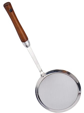 Alipis Stainless Steel Colander Mesh Spoon Strainer for Oil Filtering Scoop for Kitchen Cookware Use While Cooking Fried Food