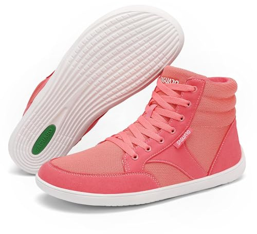 SAGUARO Barefoot Femme Homme - Barefoot Shoes Pieds Nus Chaussures de Marche Running Trail Chaussure Minimaliste Rouge, GR.38