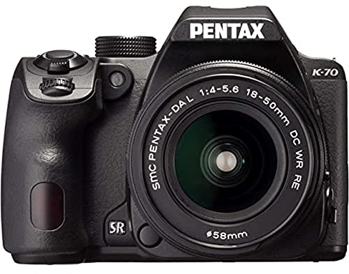 Pentax K-70 Digital SLR with 18 - 50 mm RE Lens - Black