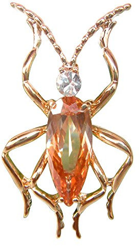Navachi - Basismetall, vergoldet mit 18 kt Birne Orange zirkonia