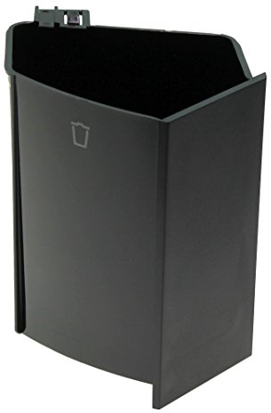 Krups Tresterbehälter für MS-5A10307, EA9000, EA9010, EA907D, EA900H, EA9078 - Schwarz - Kaffeevollautomat Ersatzteil - Kaffeeautomat Teil - Kaffeemaschine - Reisen - Edelstahl - 1 Count