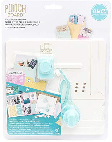 We R Memory Keepers Punch 660484 Pocket-Schlagbrett, Mehrfarbig, Kunststoff, c1
