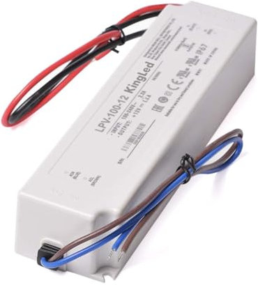 KingLed – MeanWell Fuente de alimentación Mean Well AC/DC LPV-100-12 100W DC 12V Resistente Al Agua IP67 Transformador Switching Mean Well para productos LED Serie LPV– cód. 0596