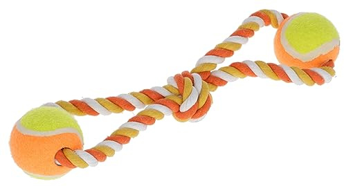 Kerbl Pet Ziehspielzeug Bälle, 34cm orange, Baumwolle