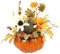 Amandsyl Künstliche Kürbis Dekoration Dekoration Herbstdeko Dekoration Künstlich Kürbis Tisch Ornamente Gefälschte Kürbisse Ahornblatt Dekorations Weihnachtsdekoration (Sun Flower Green Curved Melon)