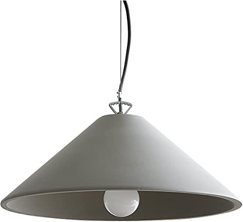 DELIFE Hängeleuchte Fatua Beton 40 cm 60 W Pendelleuchte