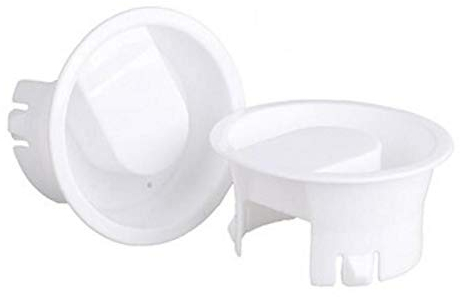 TOSSPER 2pcs Verre Blanc Chaud/Froid Couvercle Eau Carafe Couverture De Qualité Alimentaire en Plastique Anti-poussière pour Leakproof Couvercles Bouchons en Verre Bistro Pitcher Blanc