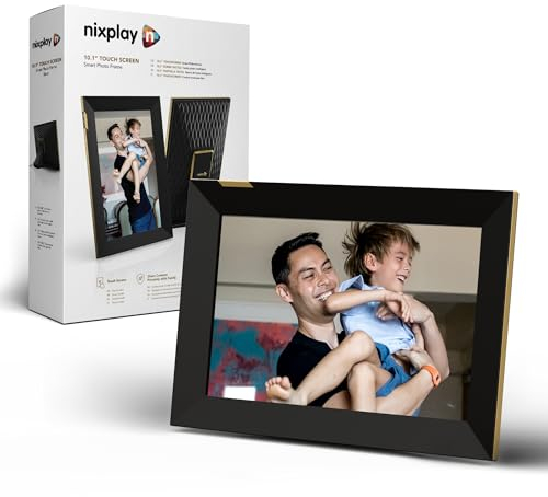 Nixplay Touch Frame: 10.1 inch WiFi Digital Picture Frame - Black (W10K)