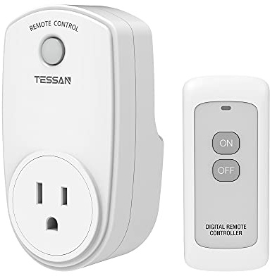 TESSAN Remote Control Outlet, Wireless Electrical Plug Switch, 100FT RF