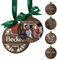 Personalisierte Holzanhänger Weihnachten - Christbaumkugel Weihnachtskugeln mit Foto Namen Text personalisiert - Weihnachtsdeko Holz für den Tannenbaum
