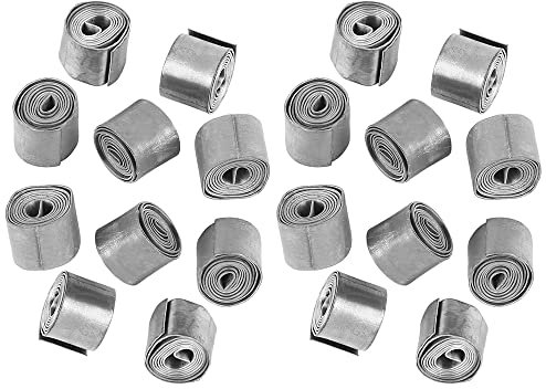 20 Rollen Angeln Weiche Blei Blatt Streifen, 0.6mm Angeln Weiches Blei Blatt Streifen, Sinker Gewichte Tackle Zubehör, zum Angeln von Platinen Angelgeräte für Angler
