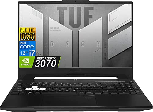 2022 Newest ASUS TUF Gaming Laptop, 15.6 inch FHD Display, Intel Core i7-12650H 10 Core, NVIDIA GeForce RTX 3070, 32GB DDR5 RAM, 512GB SSD, 144Hz Refresh Rate, Windows 11 Home, Bundle with JAWFOAL