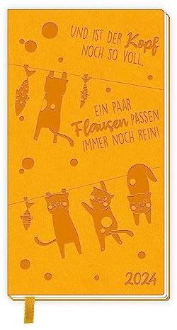 Trötsch Taschenterminer Soft Touch Katzen 2024: Soft Touch Terminkalender