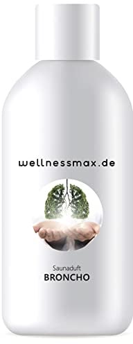 wellnessmax Sauna Aufguss Broncho, mit 100% natürlichen ätherischen Ölen, Natürliches Sauna-Aufguss-Mittel Saunaaufguss zum wohlfühlen(100 ml)