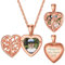 Supcare Cuore Collana con Foto Personalizzata, Collana Argento 925 Donna, Albero della Vita Medaglione Ciondolo Portafoto, Oro Rosa Collana Personalizzata con Foto, Idee Regalo per Mamma