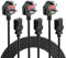 CYD 10FT Long TV Power Cord, 3 Prong AC Power Cord Compatible with Vizio Samsung LG RCA Sceptre Sharp Dynex Toshiba Panasonic LCD Plasma TV Power Cable(NEMA 5-15P to IEC320 C13), 3 Pack