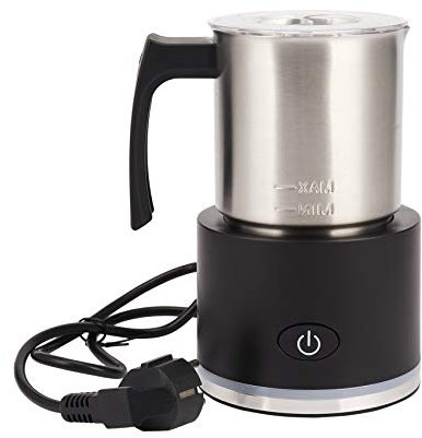 Energetic , Vaporizador y Vapor de Leche EléCtrico, MáQuina de Espuma AutomáTica de Gran Capacidad para Espuma de Leche y FríA, Café con Leche, Enchufe de la EU