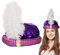 Visiblurry Aladdin Hut Herren | Aladdin Sultan Turban,Mit Feder und Perle, wunderschöner Sultan-Turban für Herren, Kopfwickel, Pailletten-Design für Männer